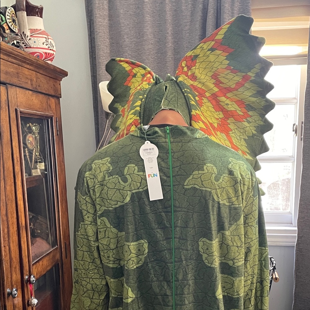 Dilophosaurus Costume Jurassic Park XL Halloween Dinosaur - Picture 3 of 16